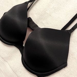 smooth coverage pushup PINK victoria's secret underwire adjustable straps band